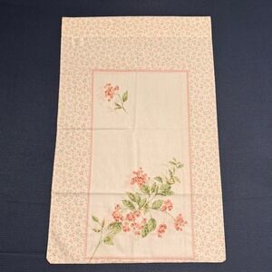 Vintage Style Floral Berry Pillow Case Pink Green Botanical Single